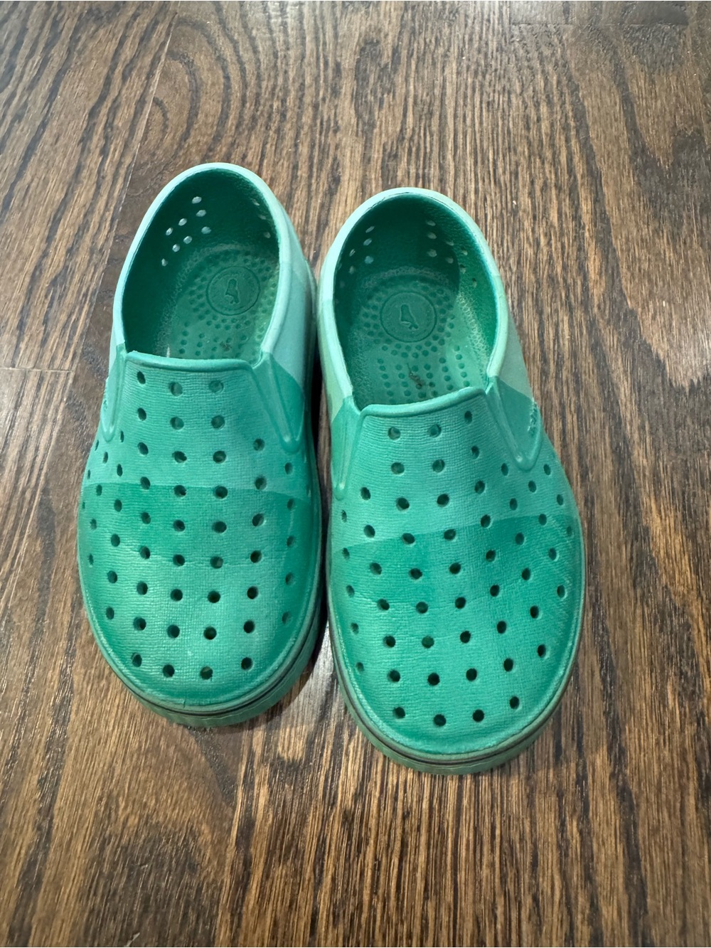 Native Kids Green Slip-On Perforated Water Shoes
